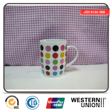 14oz DOT Decal Porcelain Mug